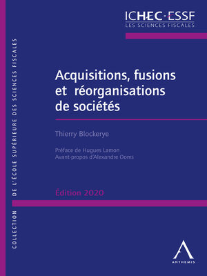 cover image of Acquisitions, fusions et réorganisations de sociétés--Édition 2020